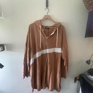 Brand New Missguided ColorBlock Zip Hoodie Dress